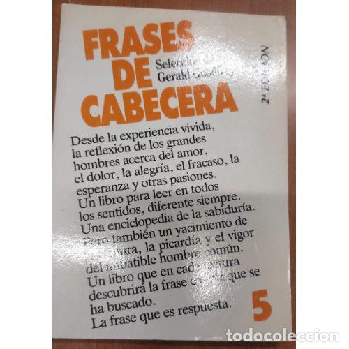 Libros: FRASES DE CABECERA 5 - SELECCI&Oacute;N DE GERALD GOODFREY - Foto 1