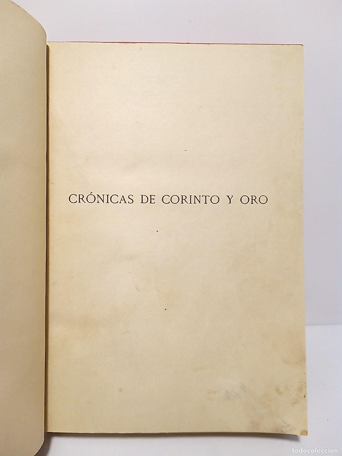 Libros: CALVO, Maximiliano - Cr&oacute;nicas de Corinto y Oro - Foto 3