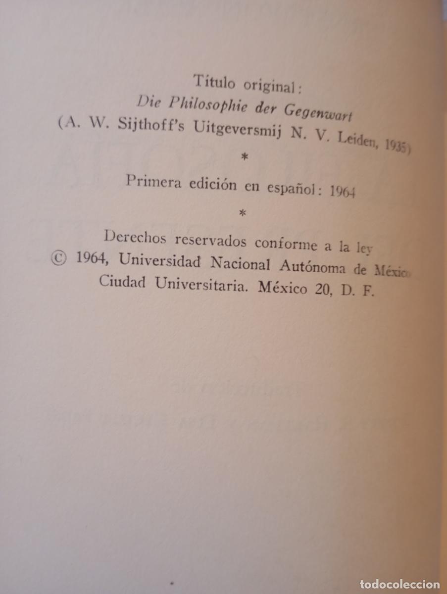 Libros: LA FILOSOF&Iacute;A DEL PRESENTE - ERNST VON ASTER - Foto 2
