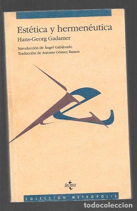 books: ESTETICA Y HERMENEUTICA - GADAMER, HANS-GEORG