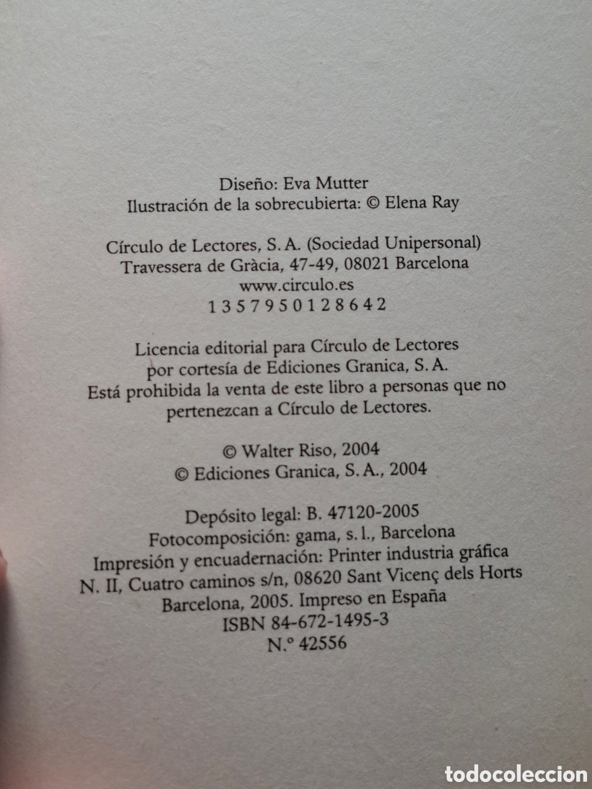 Libros: L29. Ama Y No Sufras - Walter Riso, C&iacute;rculo De Lectores 2005. - Foto 7