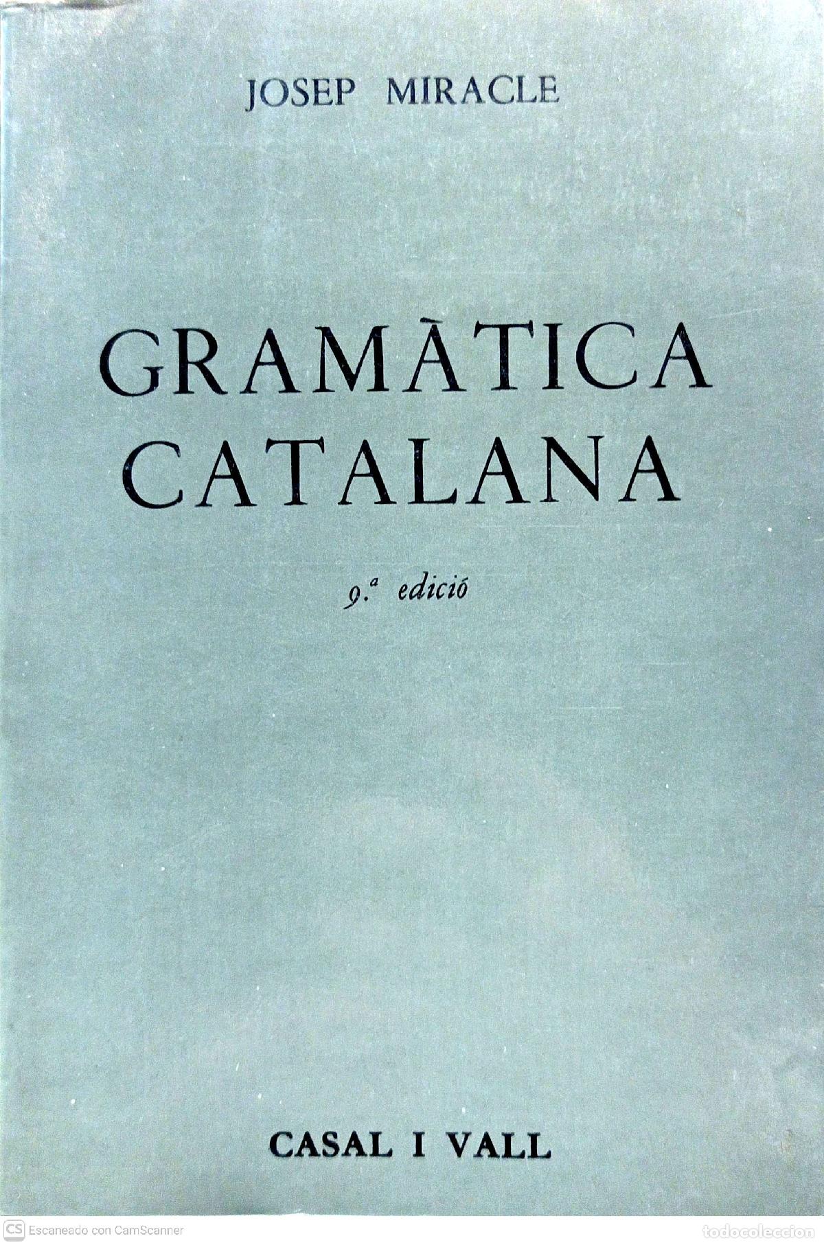 Libros: Gram&agrave;tica catalana - Josep Miracle - Foto 1