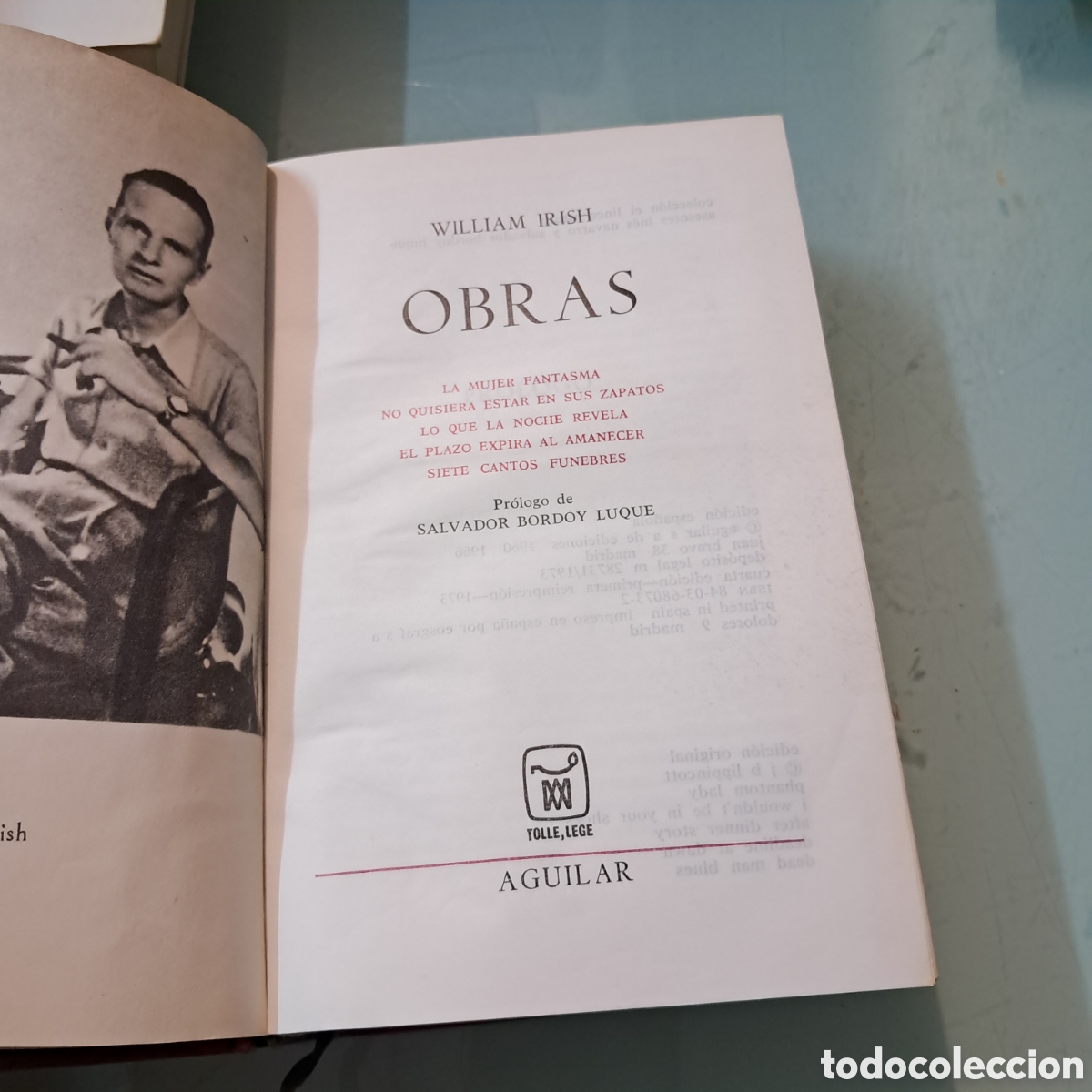 Libros: William Irish, Obras,Aguilar, 4 ed - Foto 2
