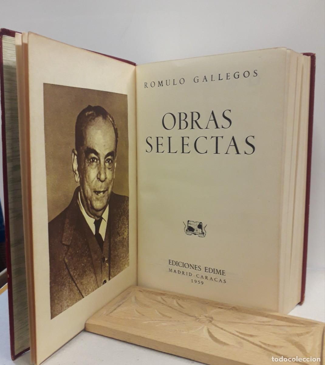 Libros: R&oacute;mulo Gallegos.- - Obras Selectas. (Pr&oacute;logo de R&oacute;mulo Gallegos).- - Foto 1