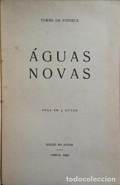 Libros: FONSECA. (Tom&aacute;s da) - &Aacute;GUAS NOVAS. - Foto 1