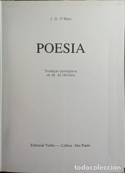Libros: O�HARA. (J. D.) - POESIA. - Foto 2