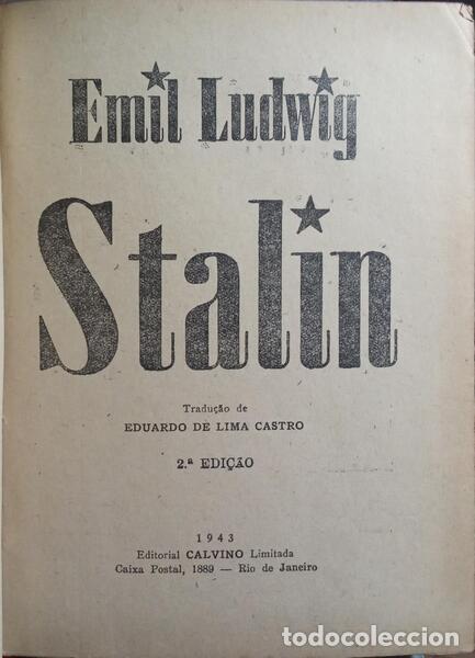 Libros: LUDWIG. (Emil) - STALIN. - Foto 1
