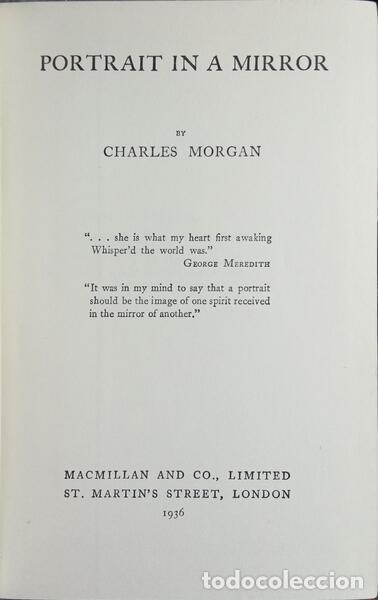 Libri di seconda mano: MORGAN. (Charles) - PORTRAIT IN A MIRROR.