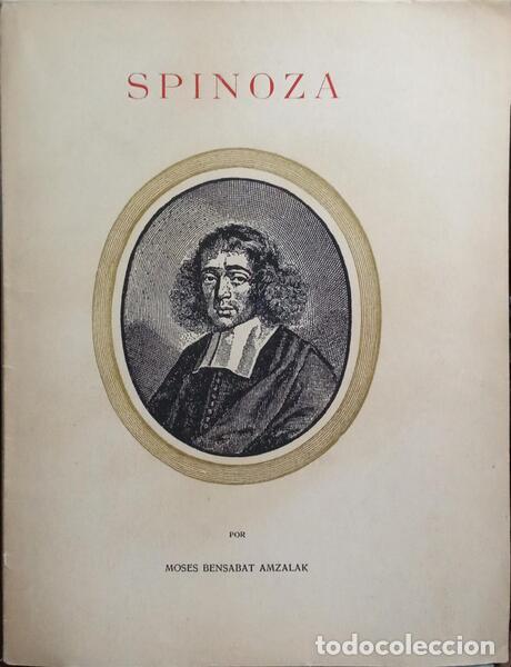 Libros: BENSABAT AMZALAK. (Moses) - SPINOZA. - Foto 1