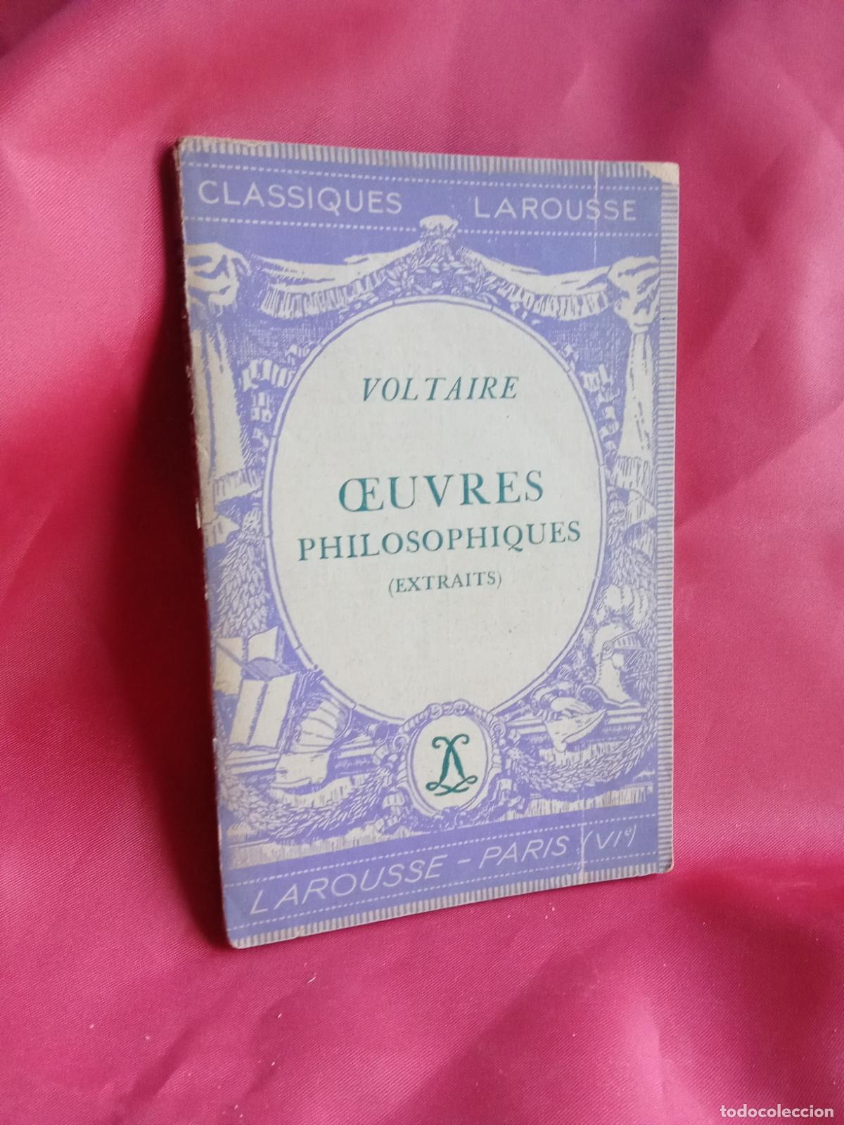 Libros: Qeuvres philosophiques. Voltaire N.4025 - Foto 1