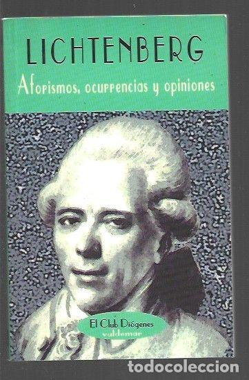 Libros: AFORISMOS, OCURRENCIAS Y OPINIONES - LICHTENBERG - Foto 1