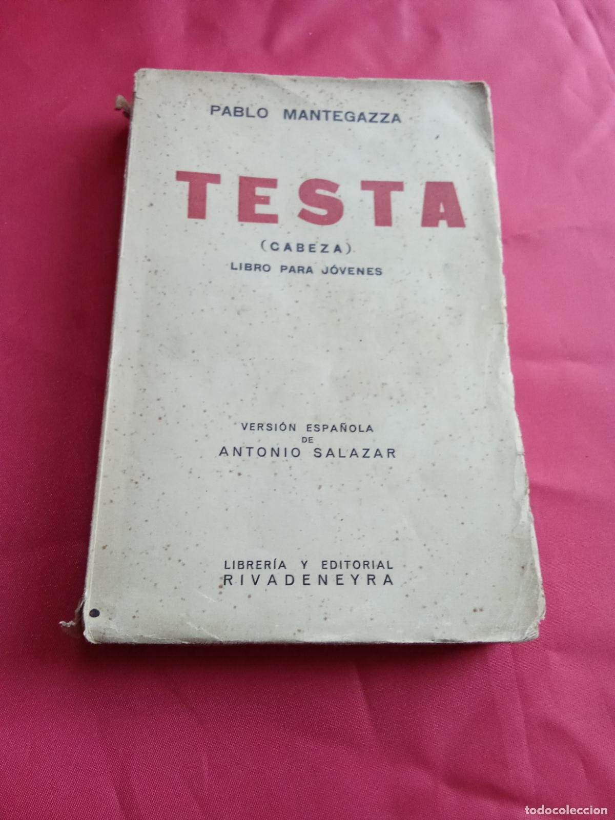 Libros: Testa (cabeza). Pablo Mantegazza L.3116-1352 - Foto 1