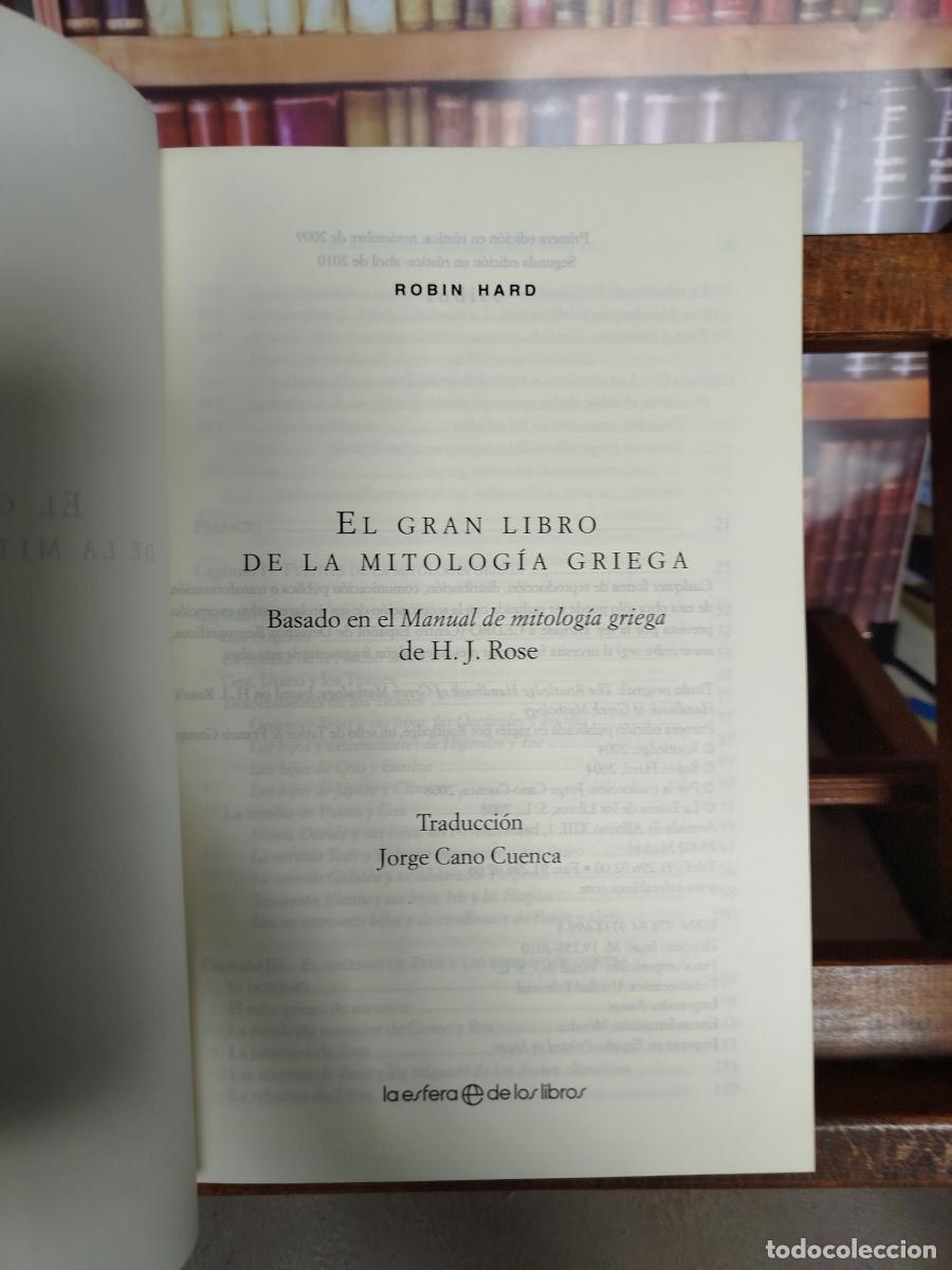 Libros: El gran libro de la mitolog&iacute;a griega - Hard, Robin - Foto 4