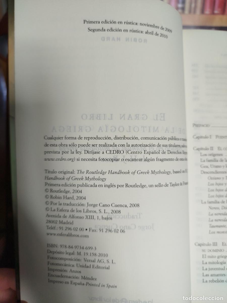 Libros: El gran libro de la mitolog&iacute;a griega - Hard, Robin - Foto 5
