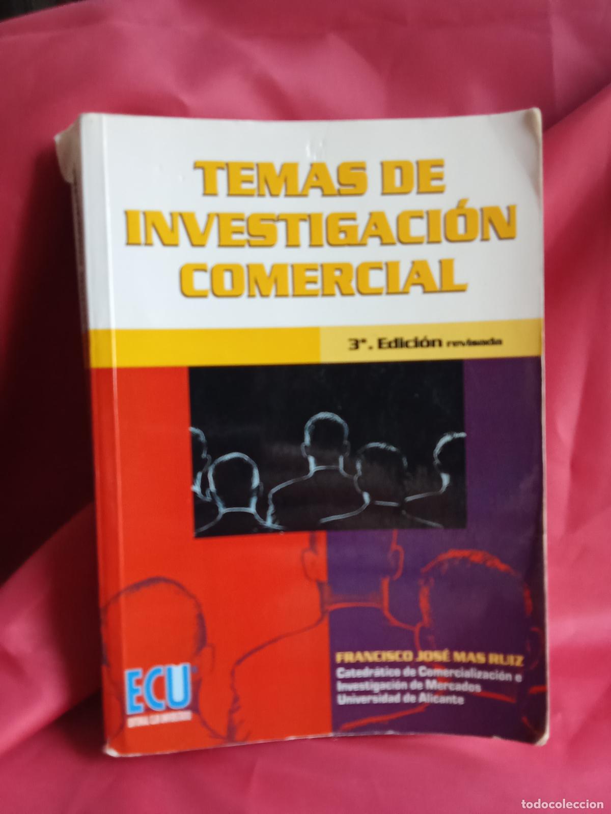 Livros em segunda m&atilde;o: Temas de investigaci&oacute;n comercial. Francisco Jos&eacute; Mas Ruiz L.12229-790