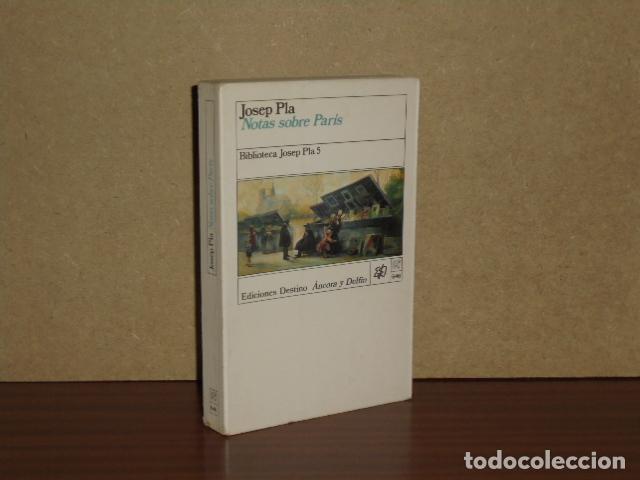 Libros: NOTAS SOBRE PAR&Iacute;S - Pla, Josep
