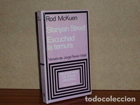 Libros: STANYAN STREET y otros pesares - ESCUCHAD LA TERNURA - McKuen, Rod