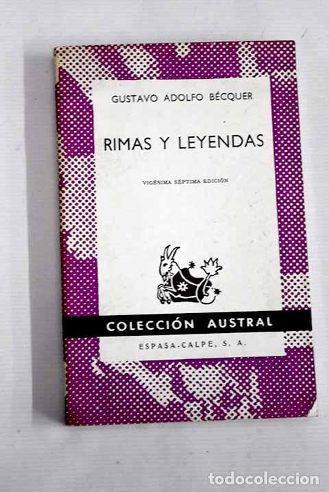 Libros: Rimas: y Leyendas: B&eacute;cquer, Gustavo Adolfo.- B&eacute;cquer, Gustavo Adolfo - Foto 1