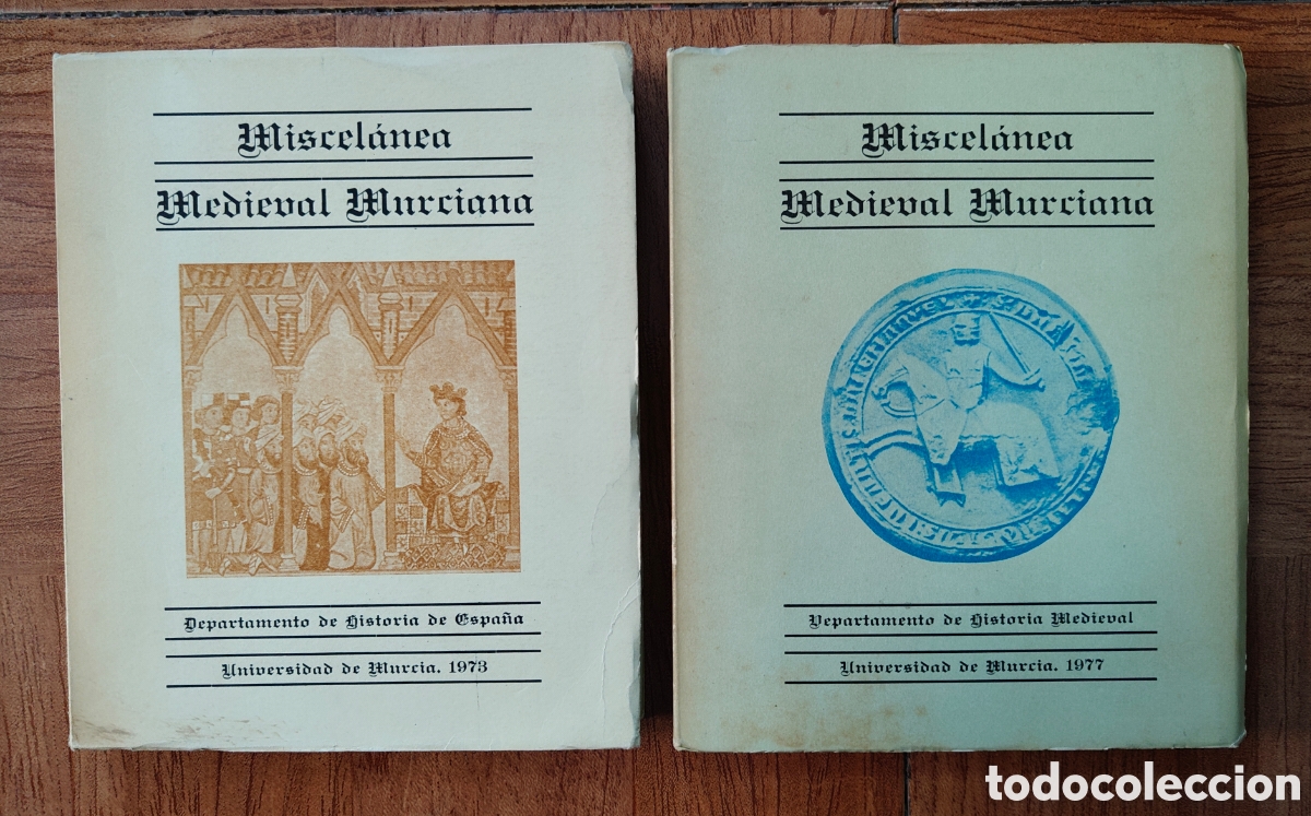Libros: Miscel&aacute;nea Medieval Murciana 1973 y 1977 � 2 Tomos - VV. AA. - Foto 1