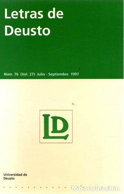 Libros: Letras de Deusto, N&ordm; 76 (Vol. 27) - NO CONSTA AUTOR - Foto 1