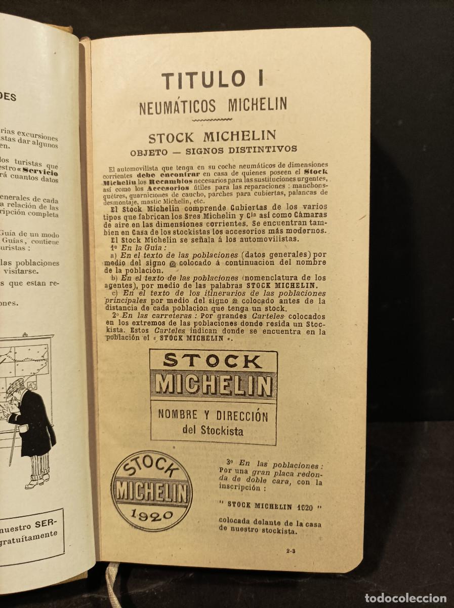Libros: GUIA MICHELIN.- - Guia Michelin Espa&ntilde;a-1920. - Foto 8