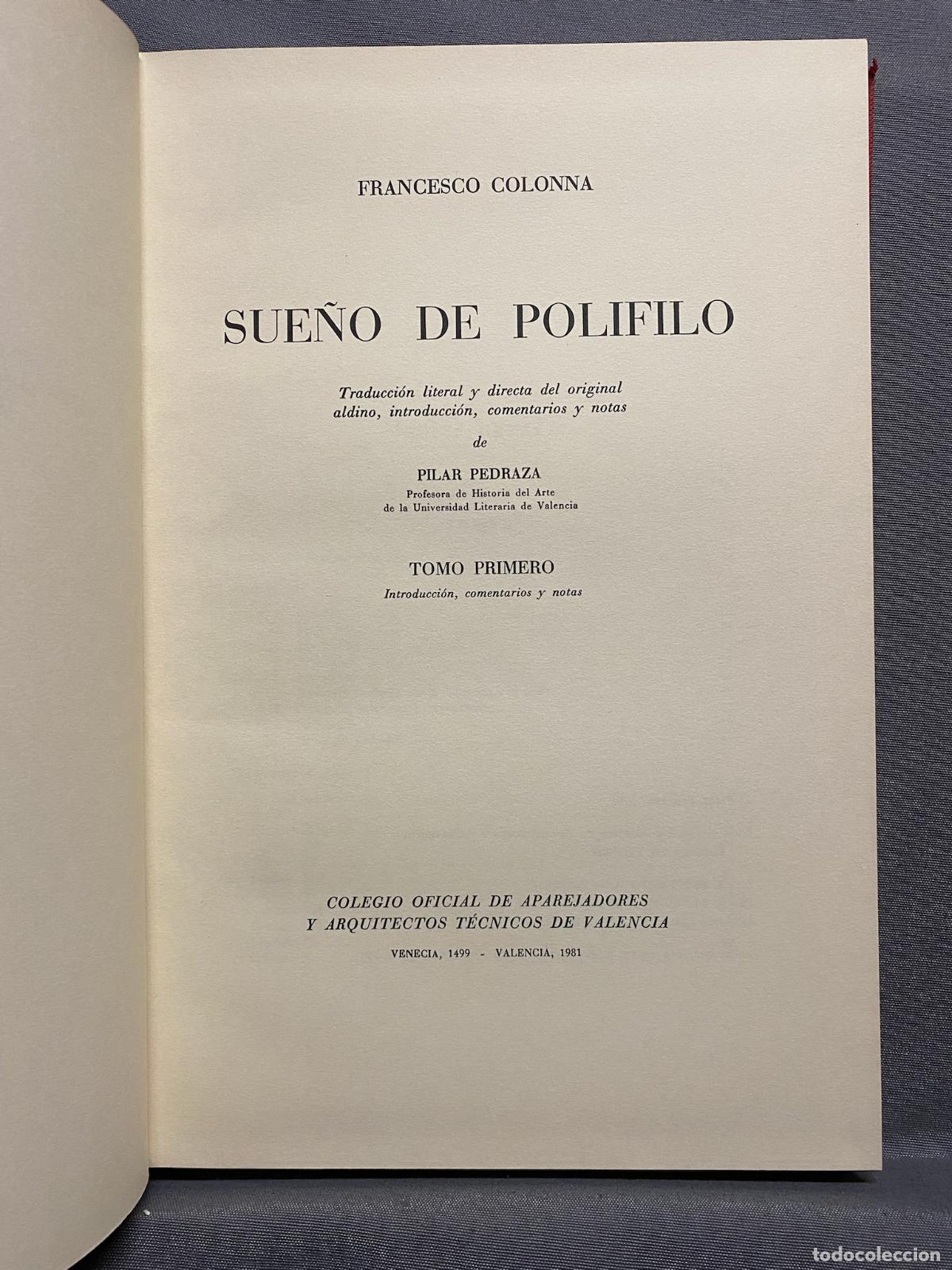 Libros: SUE&Ntilde;O DE POLIFILO. 2 VOL. - COLONNA, FRANCESCO. - Foto 3