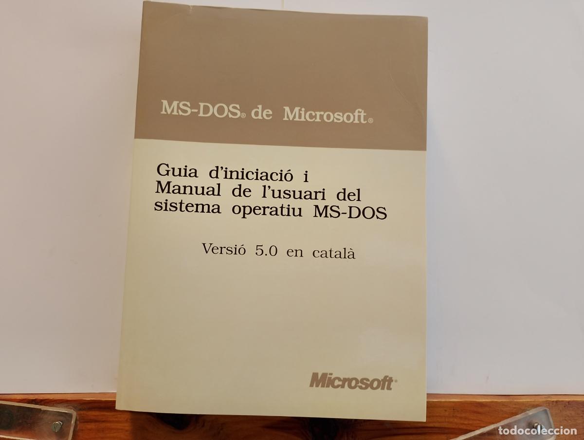 Libros: MS-DDOS DE MICROSOFT. EDICION EN CATALA. - Foto 2