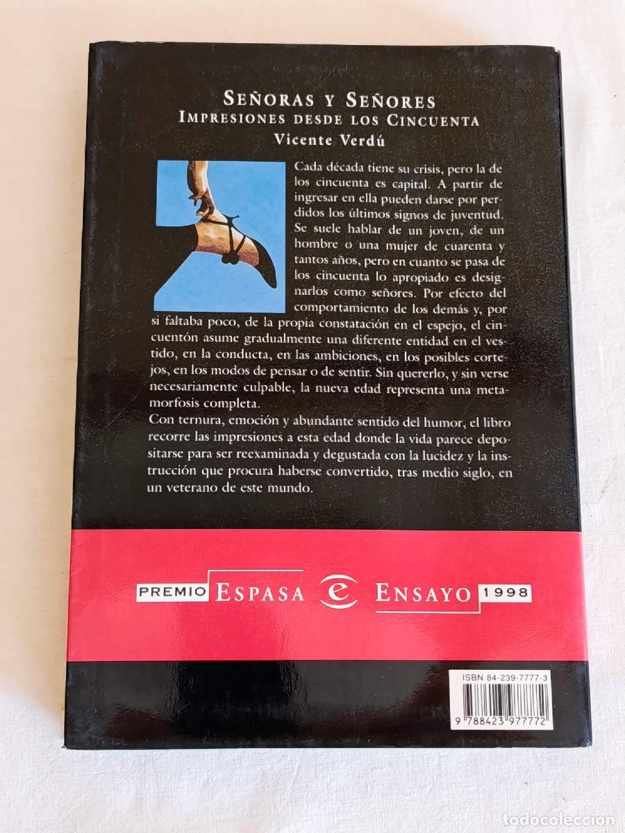 Libros: Se&ntilde;oras y se&ntilde;ores Vicente Verdu - Foto 2