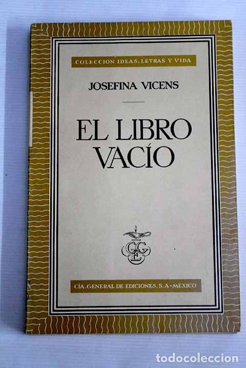 Libros: El libro vacio: Vicens, Josefina.- Vicens, Josefina - Foto 1