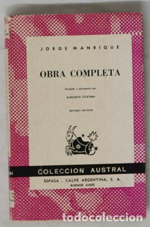 Libros: Obra completa - Jorge Manrique - Foto 1