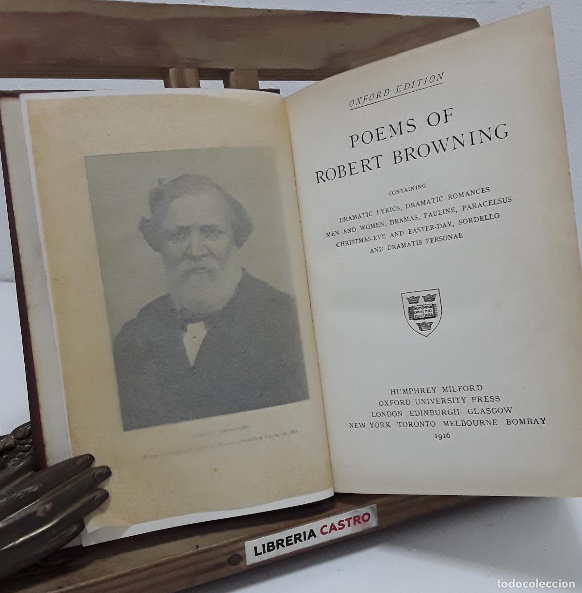 Libros: Poems of Robert Browning - Robert Browning. - Foto 1