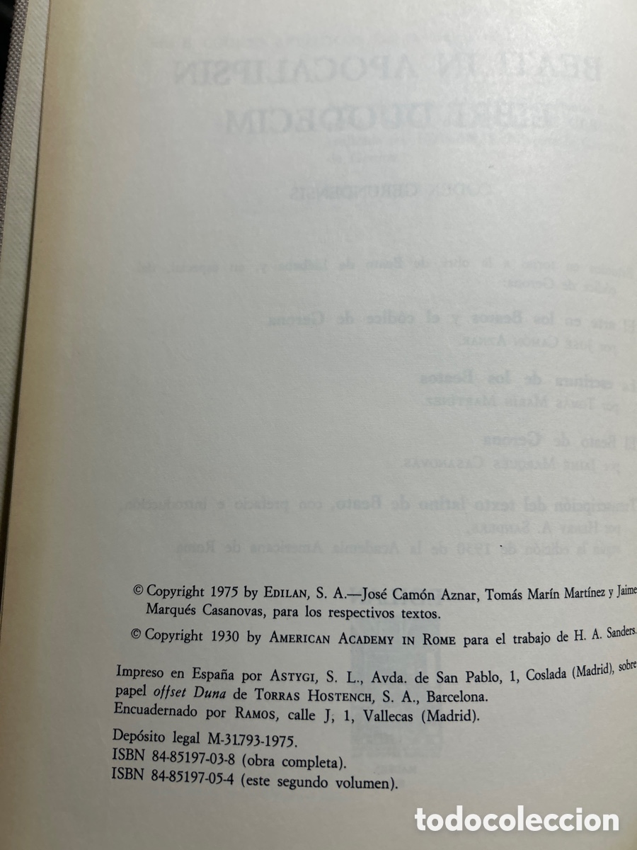 Libros: Beati in apocalipsin libri duodecim. - Foto 3