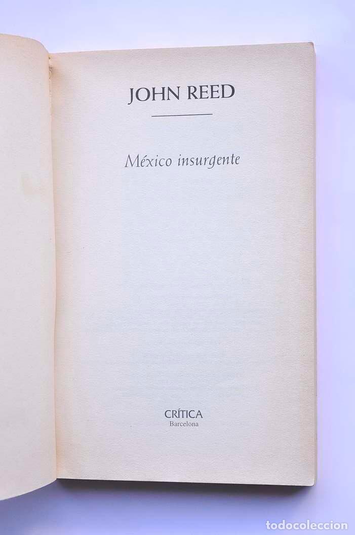 Libros: M&eacute;xico insurgente - REED, John - Foto 2