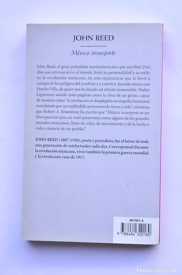 Libros: M&eacute;xico insurgente - REED, John - Foto 3