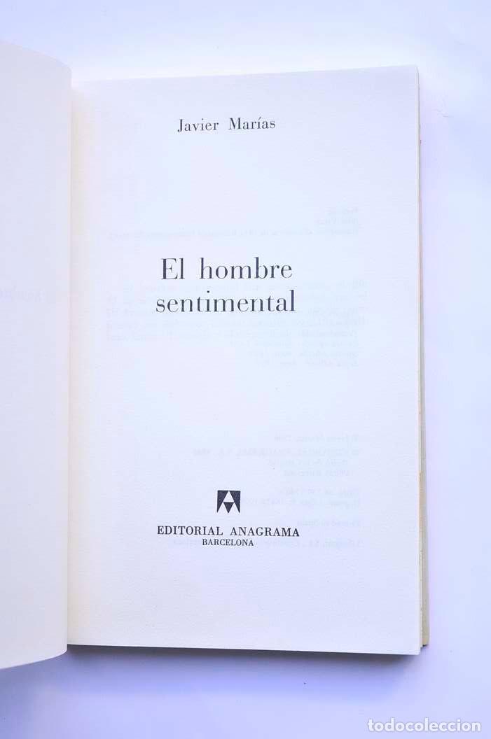 Libros: El hombre sentimental - MAR&Iacute;AS, Javier - Foto 2