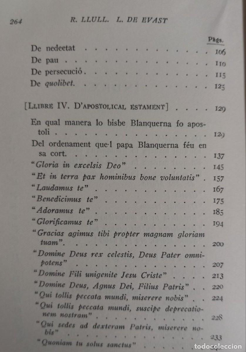 Libros: Libre de Evast e Blanquerna. (Volum II). - LLULL, Ramon: - Foto 4