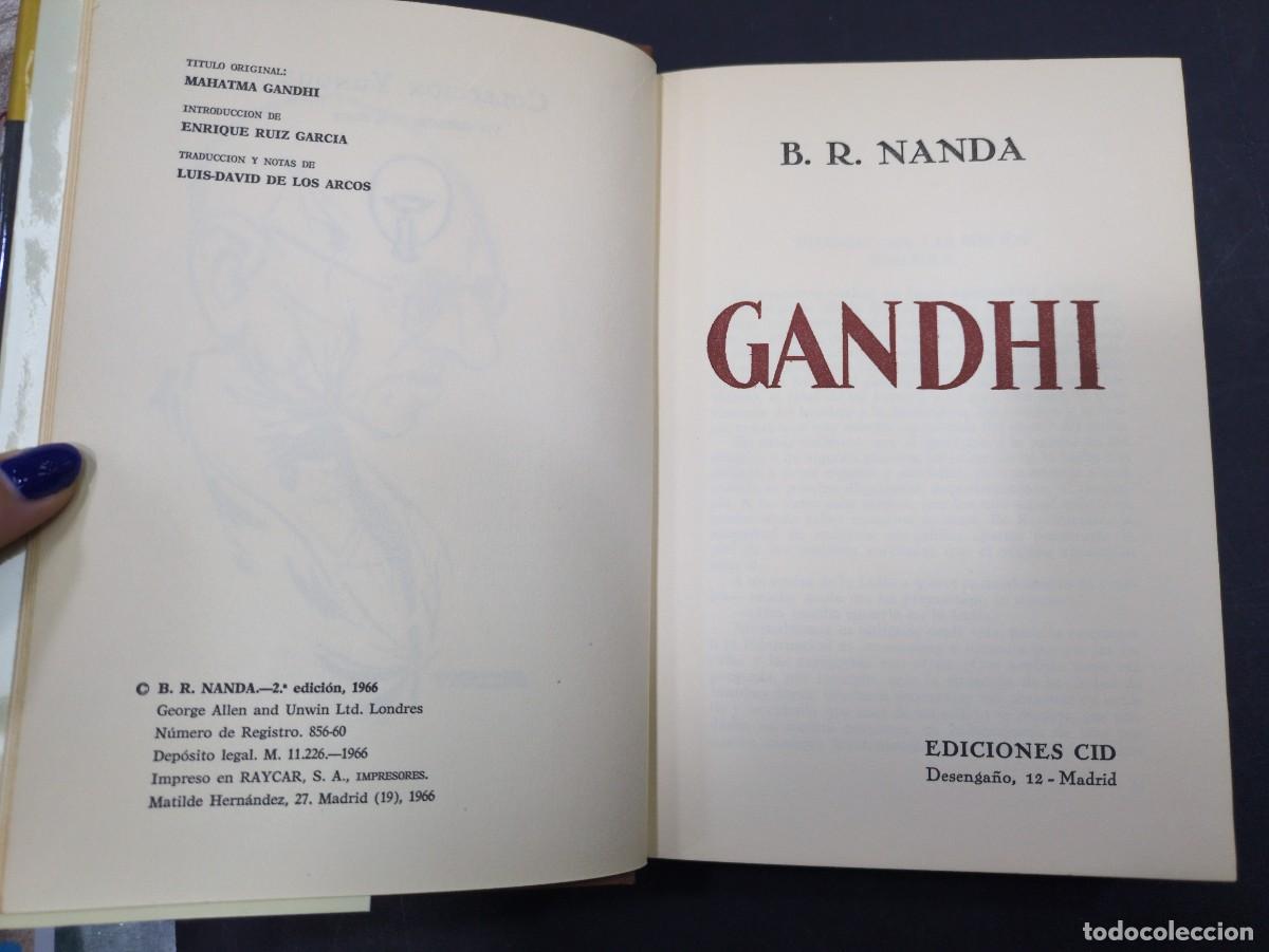Libros: Gandhi B.R Nanda. Ediciones Cid. - Foto 3