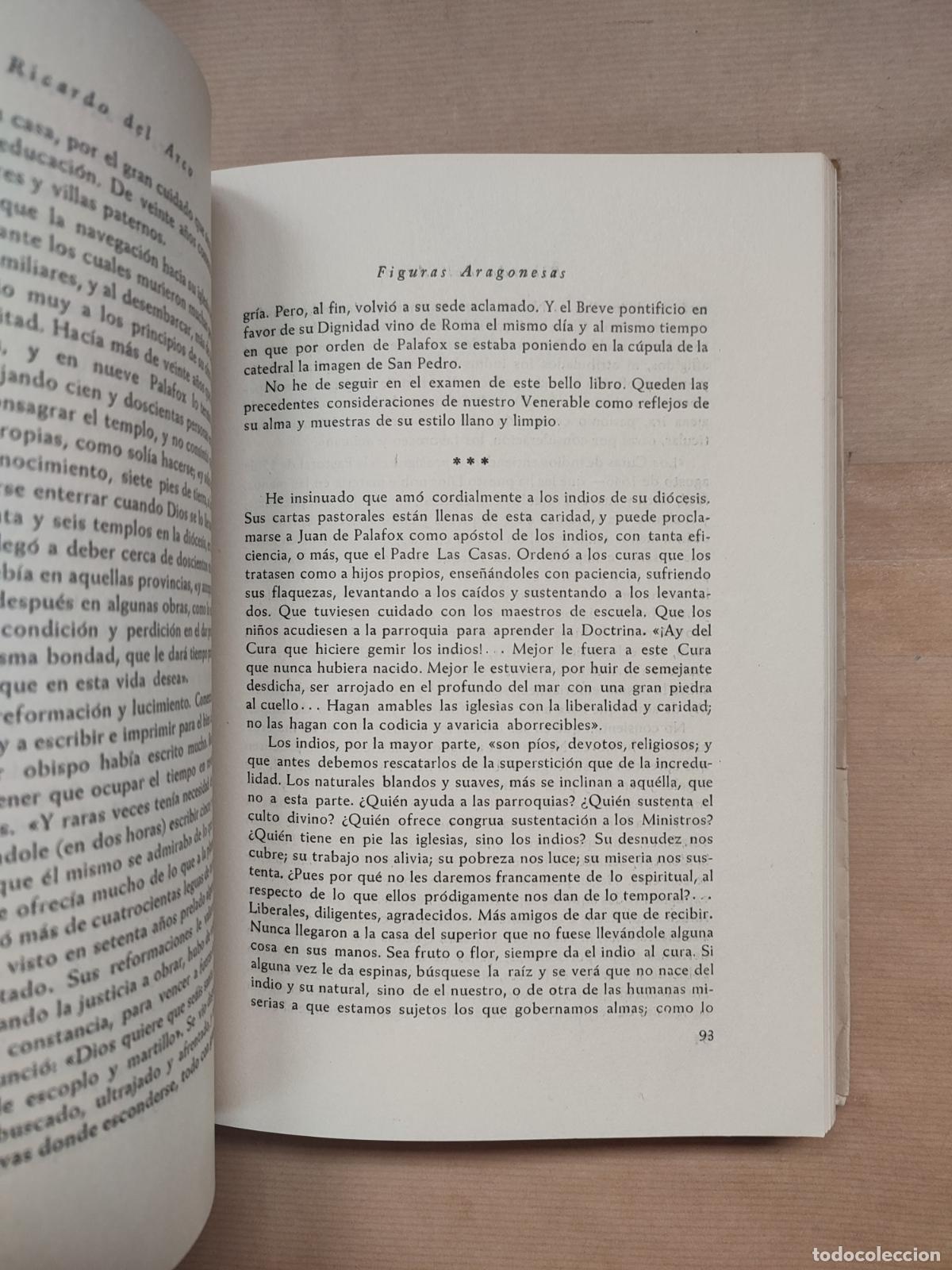 Libros: FIGURAS ARAGONESAS. Serie Tercera. - &rdquo;Del Arco,Ricardo.&rdquo; - Foto 4