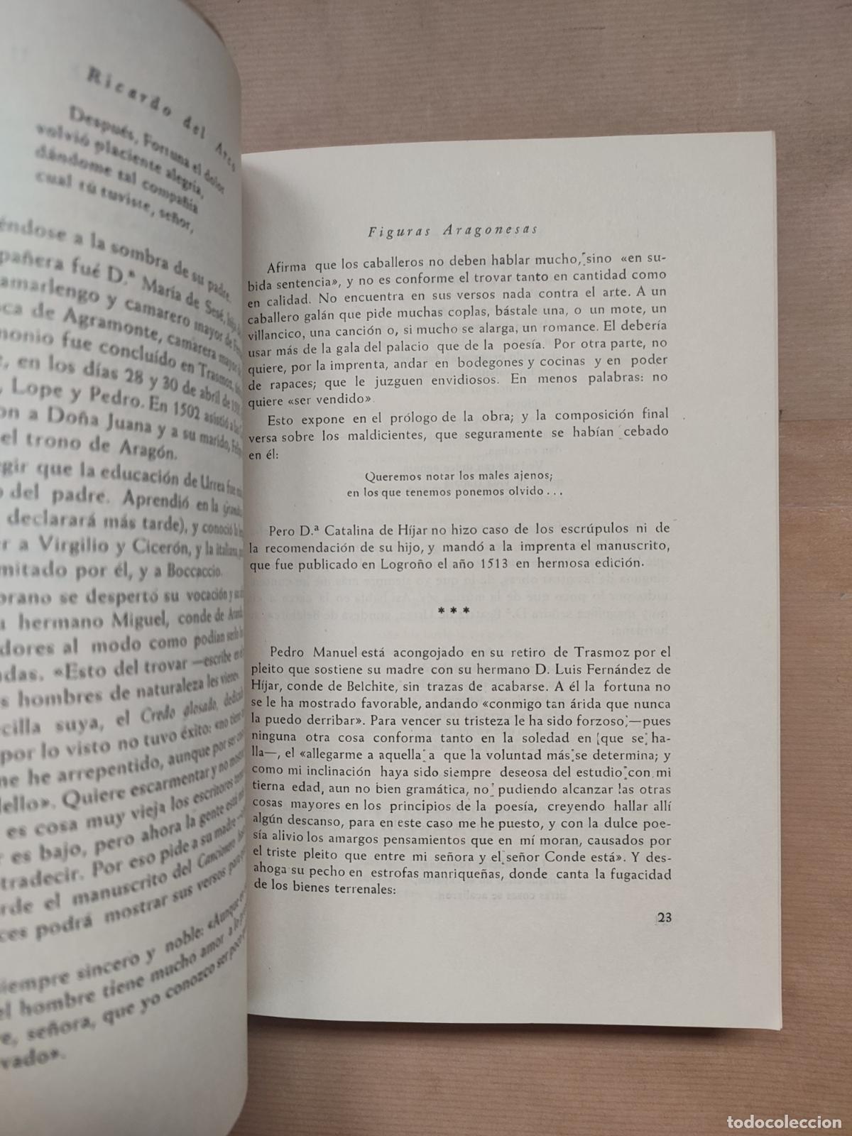 Libros: FIGURAS ARAGONESAS. Serie Tercera. - &rdquo;Del Arco,Ricardo.&rdquo; - Foto 5
