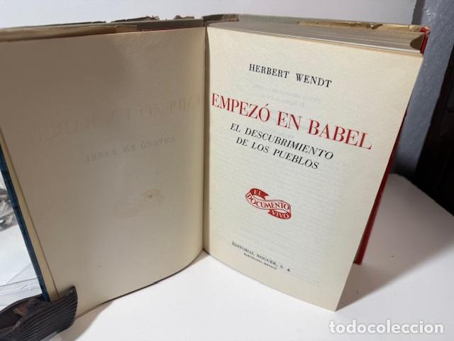 Libros: EMPEZO EN BAEL HERBERT WENDT 1960 - Foto 3