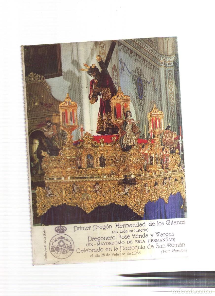 Libros: SEMANA SANTA PRIMER PREGON DE LA HERMANDAD DE LOS GITANOS 1,986