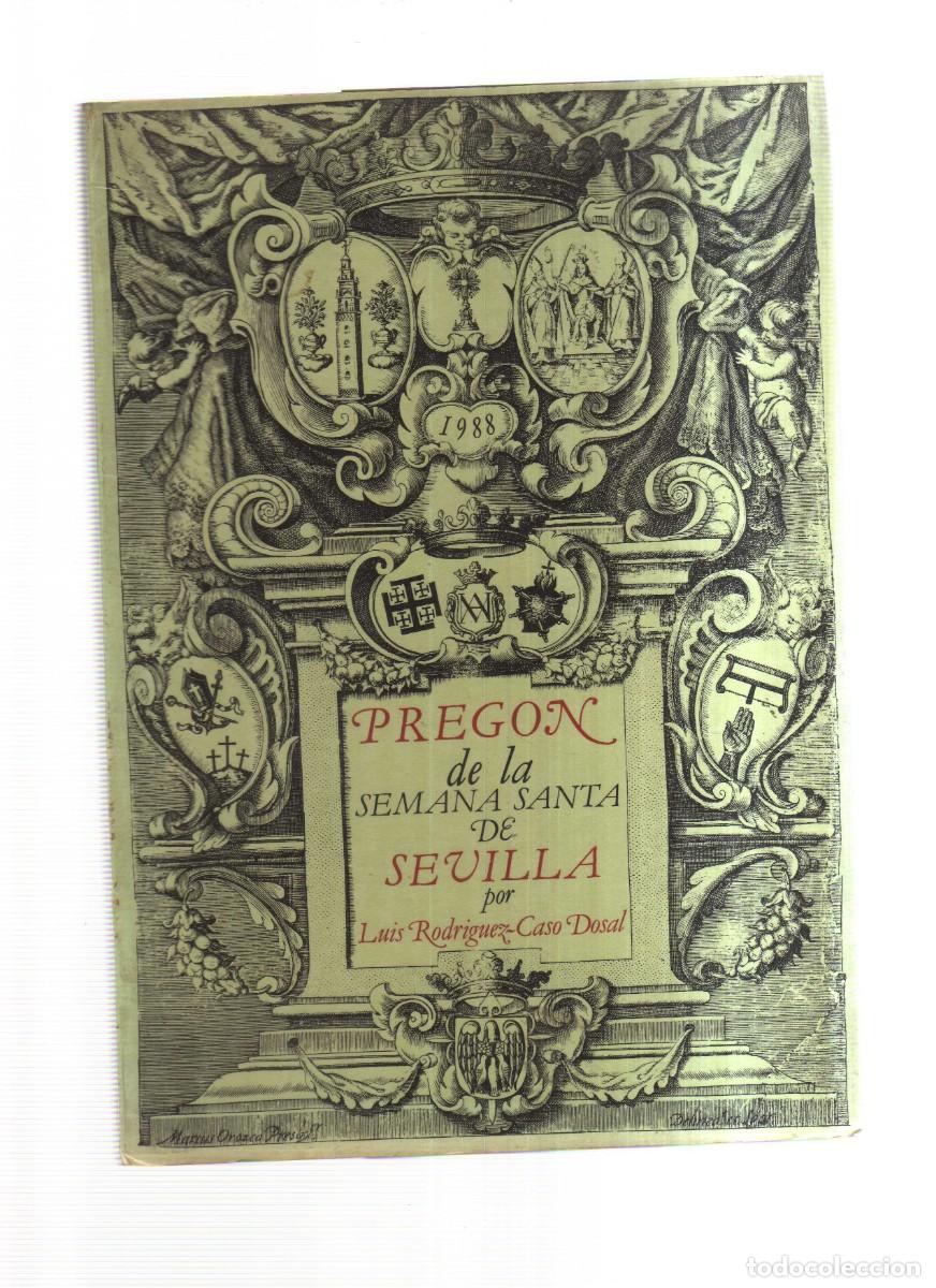 Libros: PREGON DE LA SEMANA SANTA DE SEVILLA 1988 - Foto 1