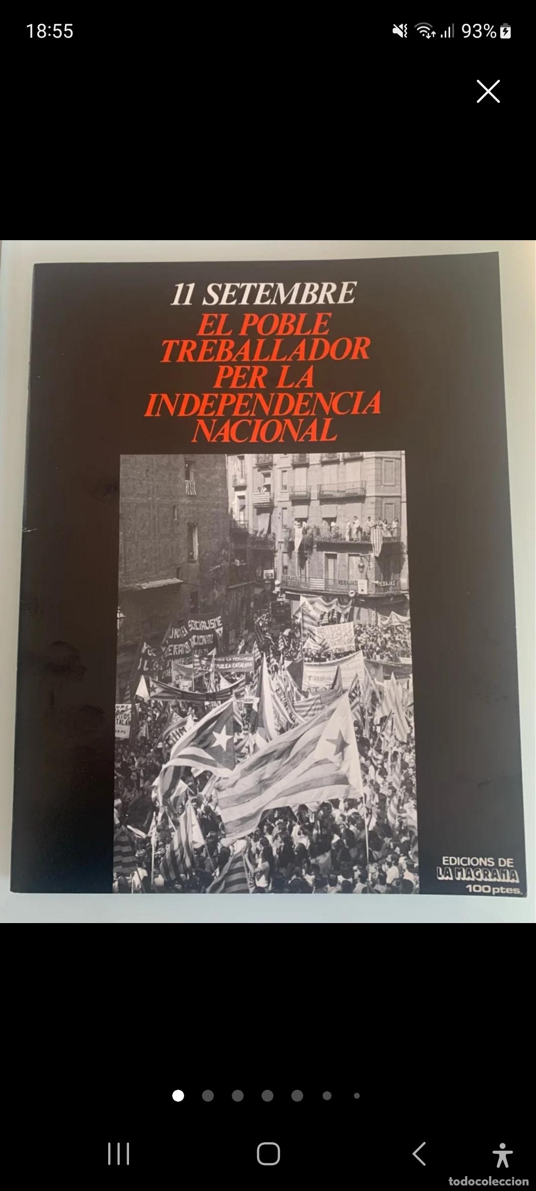 Libros: 11 de setembre el poble treballador 1977 - Foto 1