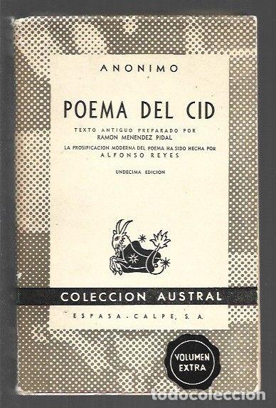 Libros: POEMA DEL CID - ANONIMO - Foto 1