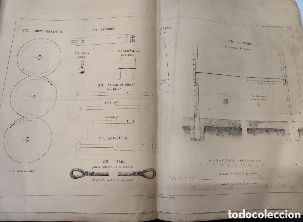 Livres: ATLAS DE INSTRUCCION PARA LA ENSE&Ntilde;ANZA DE LA GIMNASIA EN LOS CUERPOS DE TROPAS Y ESTABLECIMIENTOS MI