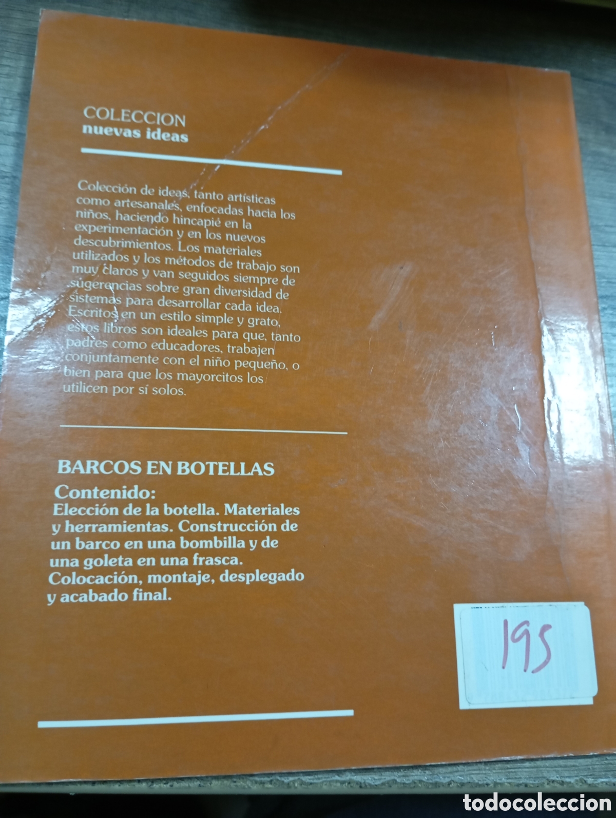 Libros: Libro. Barcos en botellas. Editorial Ceac. 1 edici&oacute;n 1992 - Foto 2