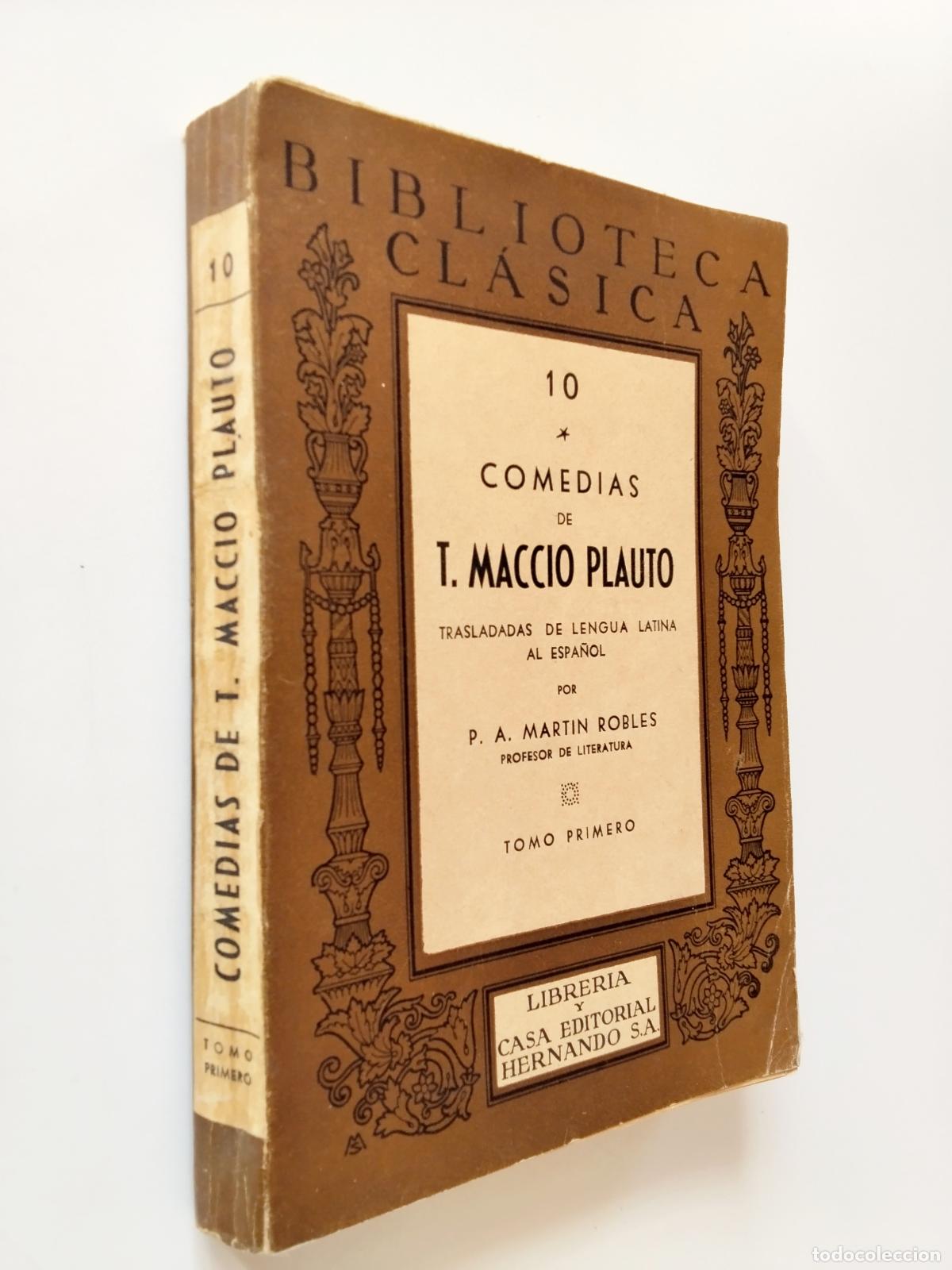 Libros: T. Maccio Plauto - Comedias. Tomo Primero - Foto 1