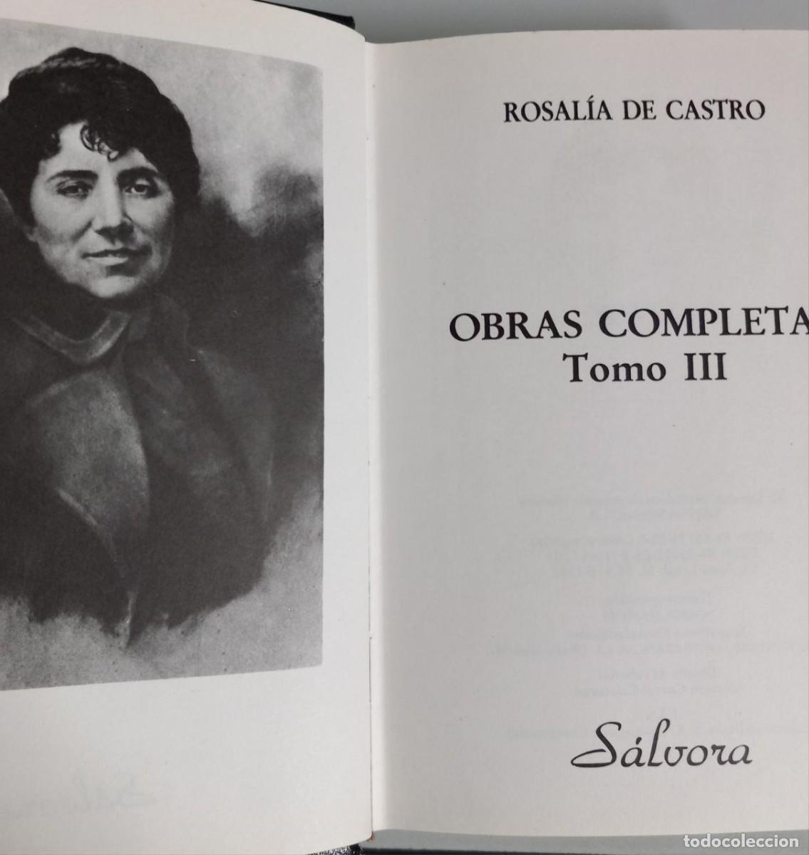 Libros: Obras completas. Tomo III. - CASTRO, Rosal&iacute;a de: - Foto 4