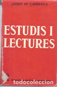 Libros: ESTUDIS I LECTURES - CAPDEVILA, JOSEP M&ordf; - Foto 2