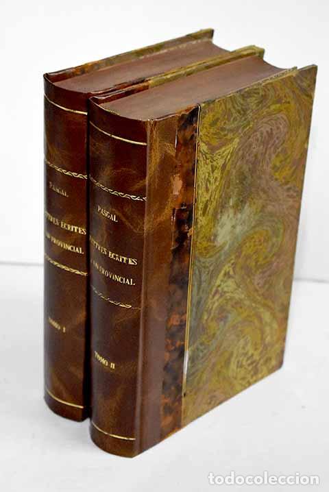 Libros: Lettres ecrites a un provincial.- Pascal - Foto 1